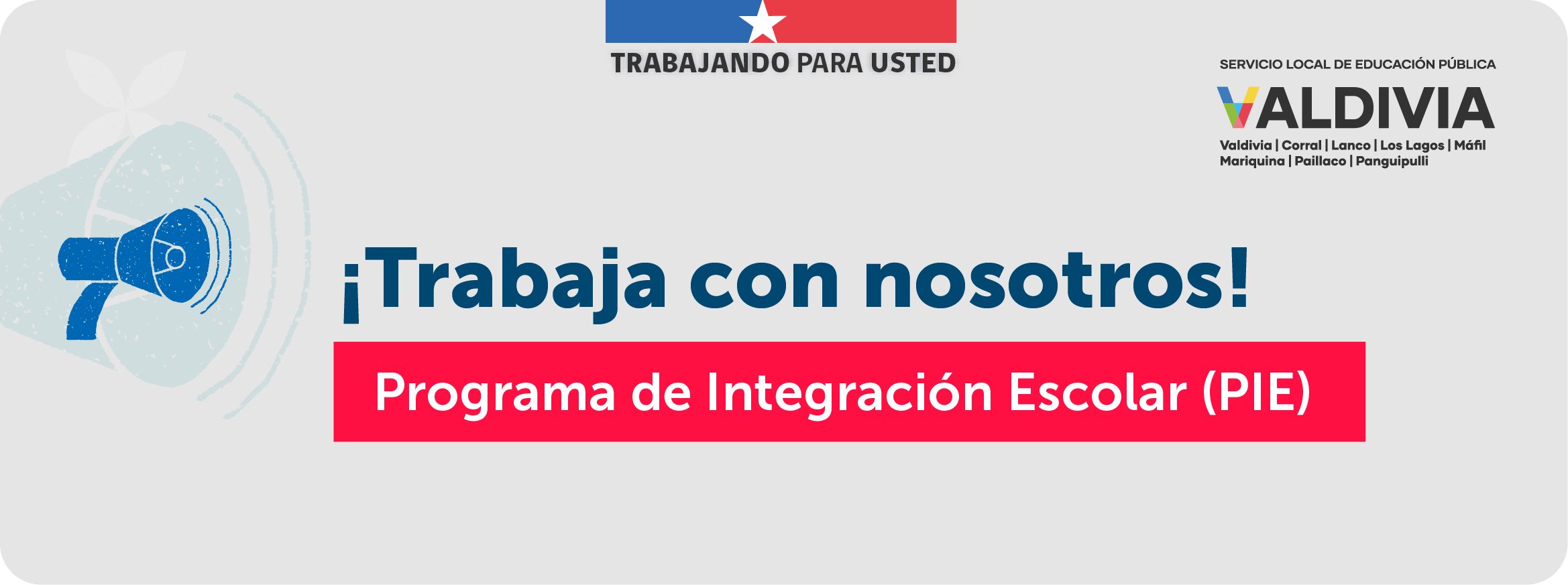 Trabaja con nosotros pie